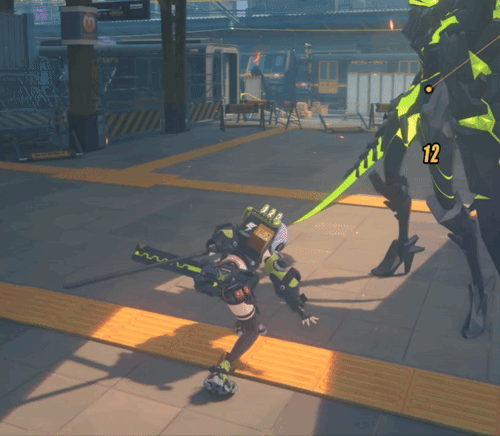 ダッシュ攻撃:電弧斬り