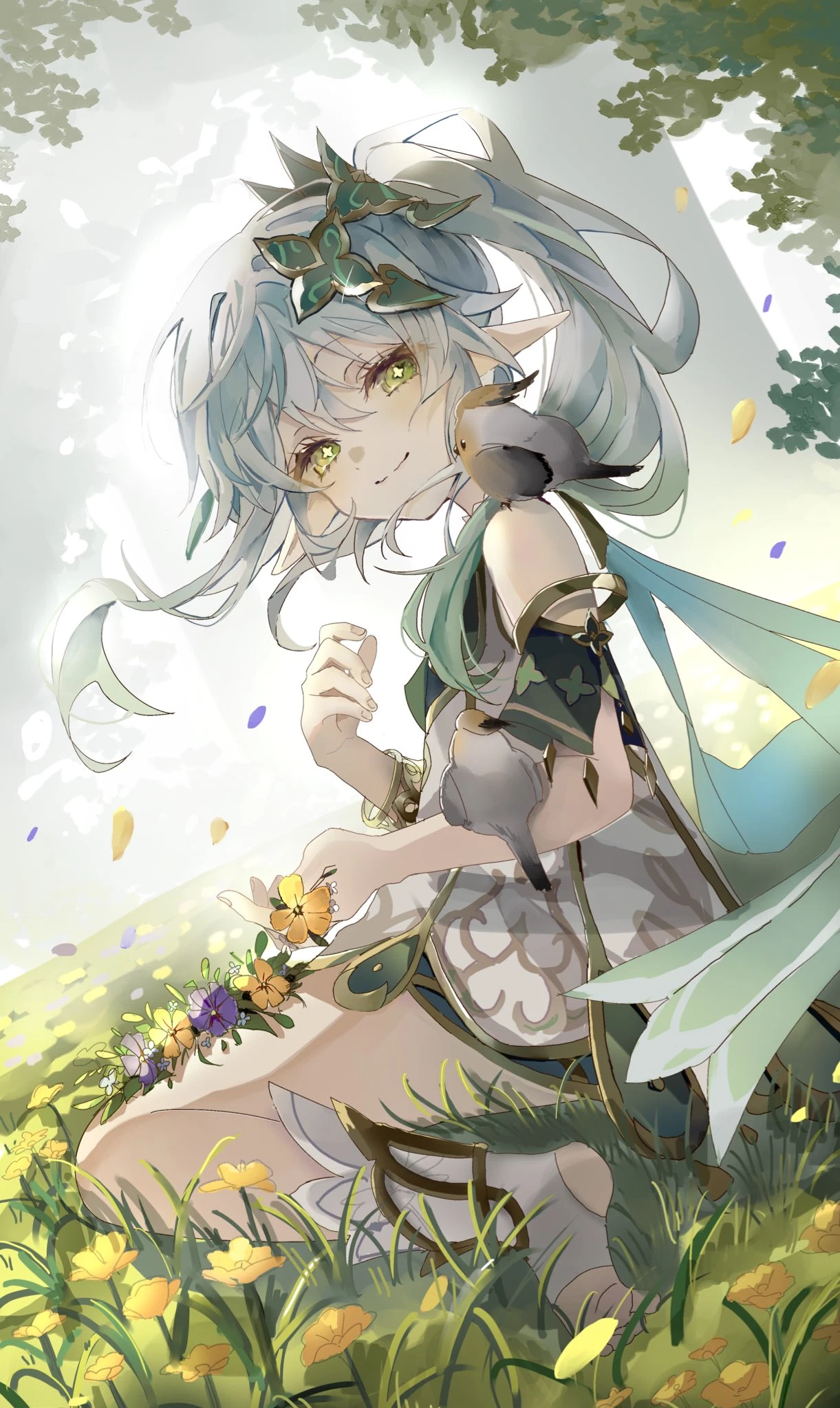 原神 ナヒーダ 手描きイラスト ファンアート 原神 ナヒーダ 手描きイラスト ファンアート(ナヒーダ(原神