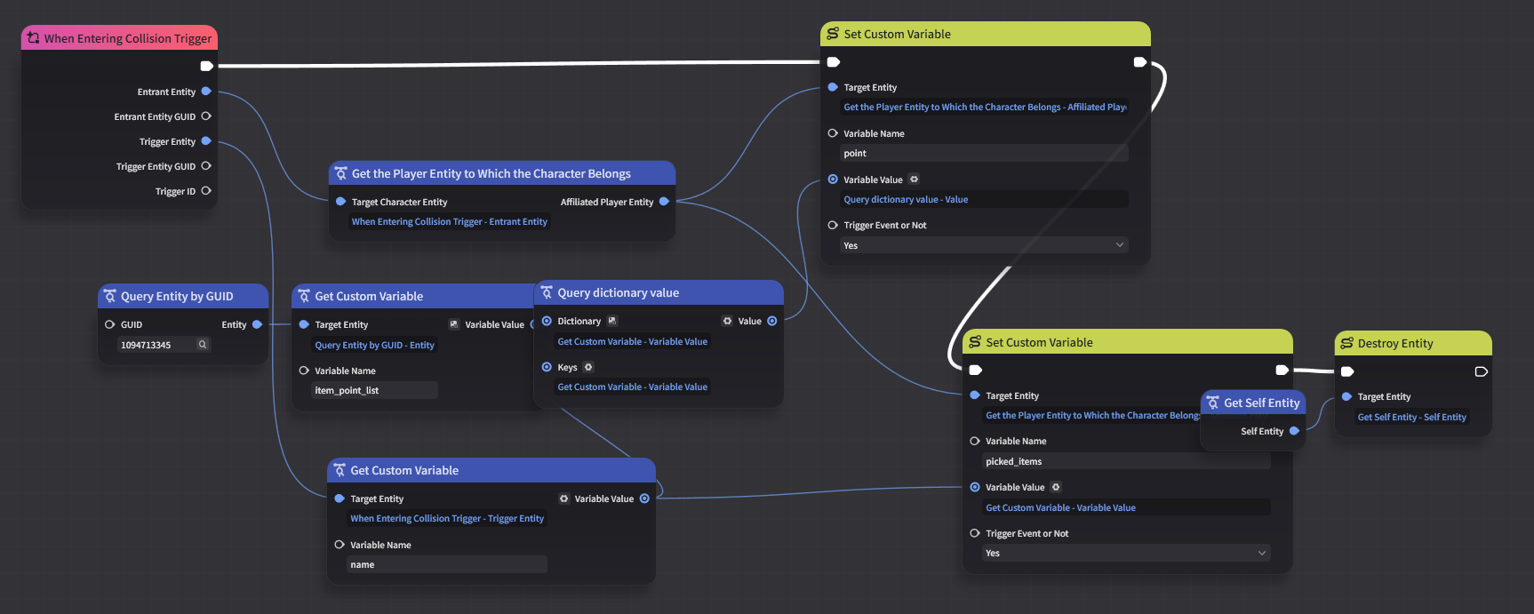 6. Mount node graphs in In-Game Editor