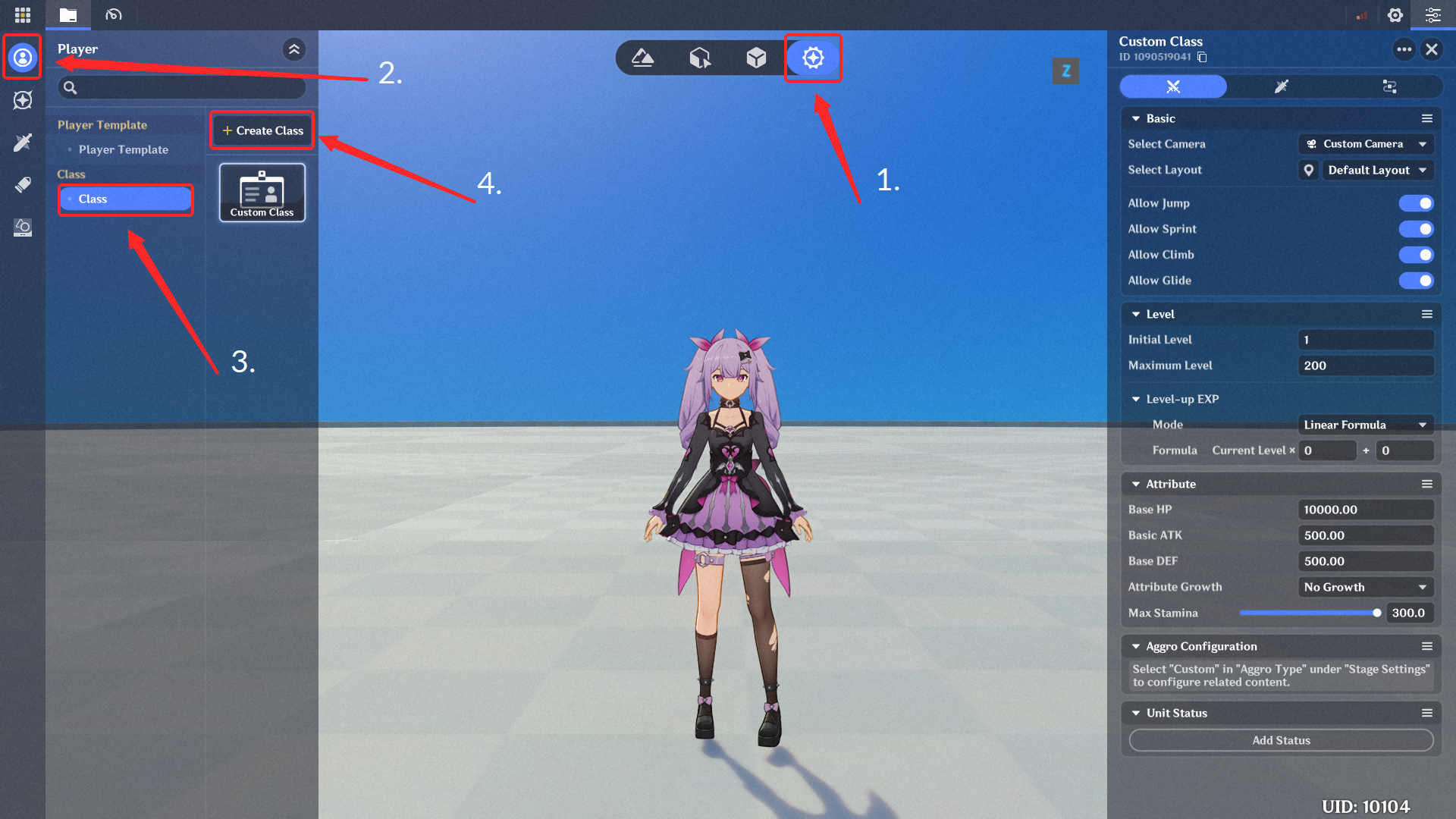 2. Using [In-Game Editor] to Configure Panel Parameters