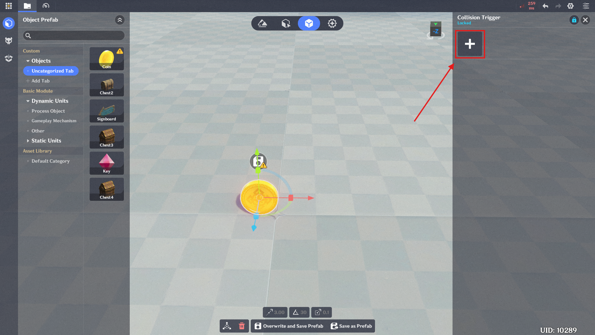 3. Using [In-Game Editor] to Configurate Panel Parameters
