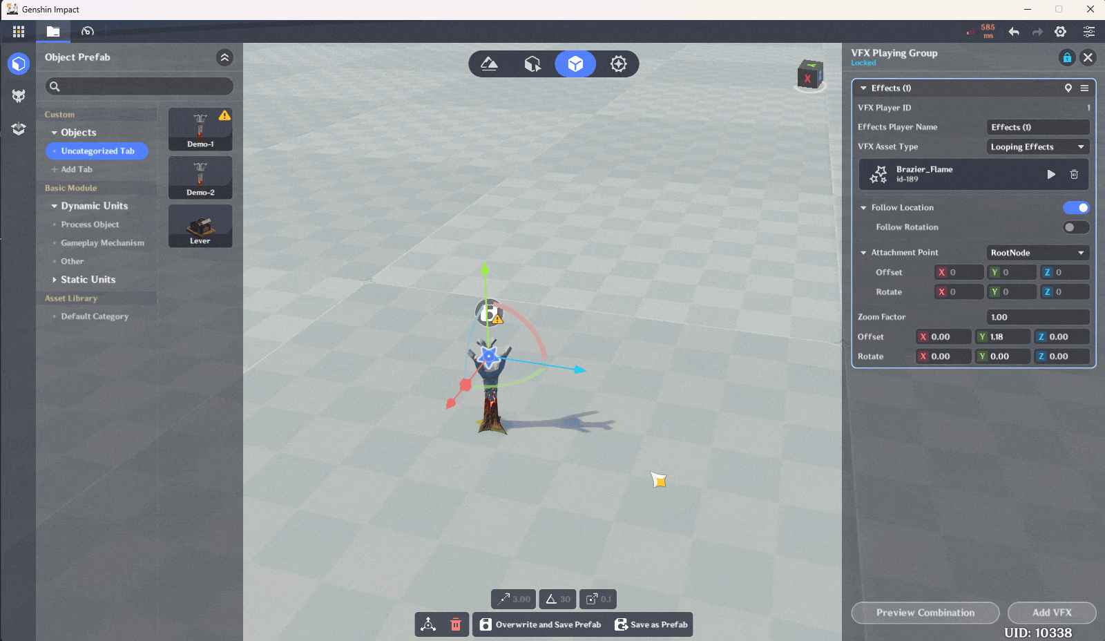 Additionally, you can configure VFX rules such as [VFX Type], [Follow ...