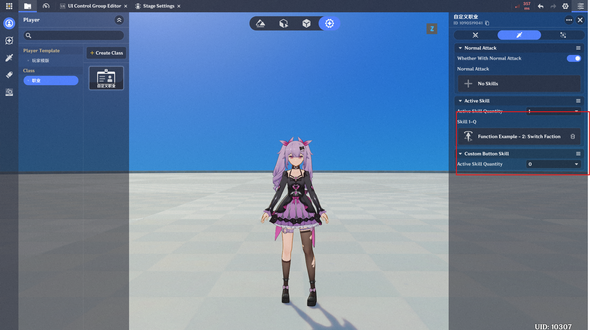 6. Create node graph functionality for player faction switching (**This ...