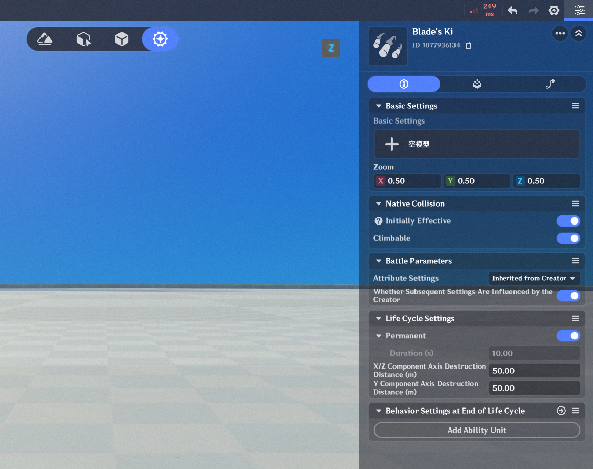 After setting up the base model, we need to define the projectile ...