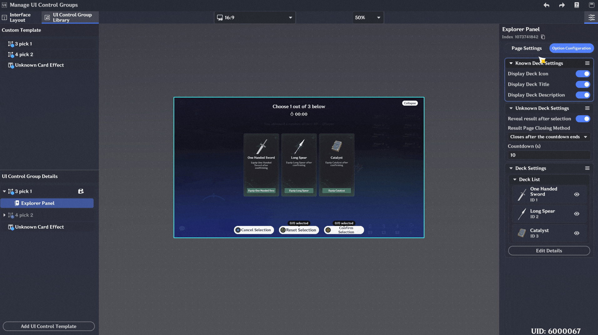3. Add trigger switches in In-Game Editor