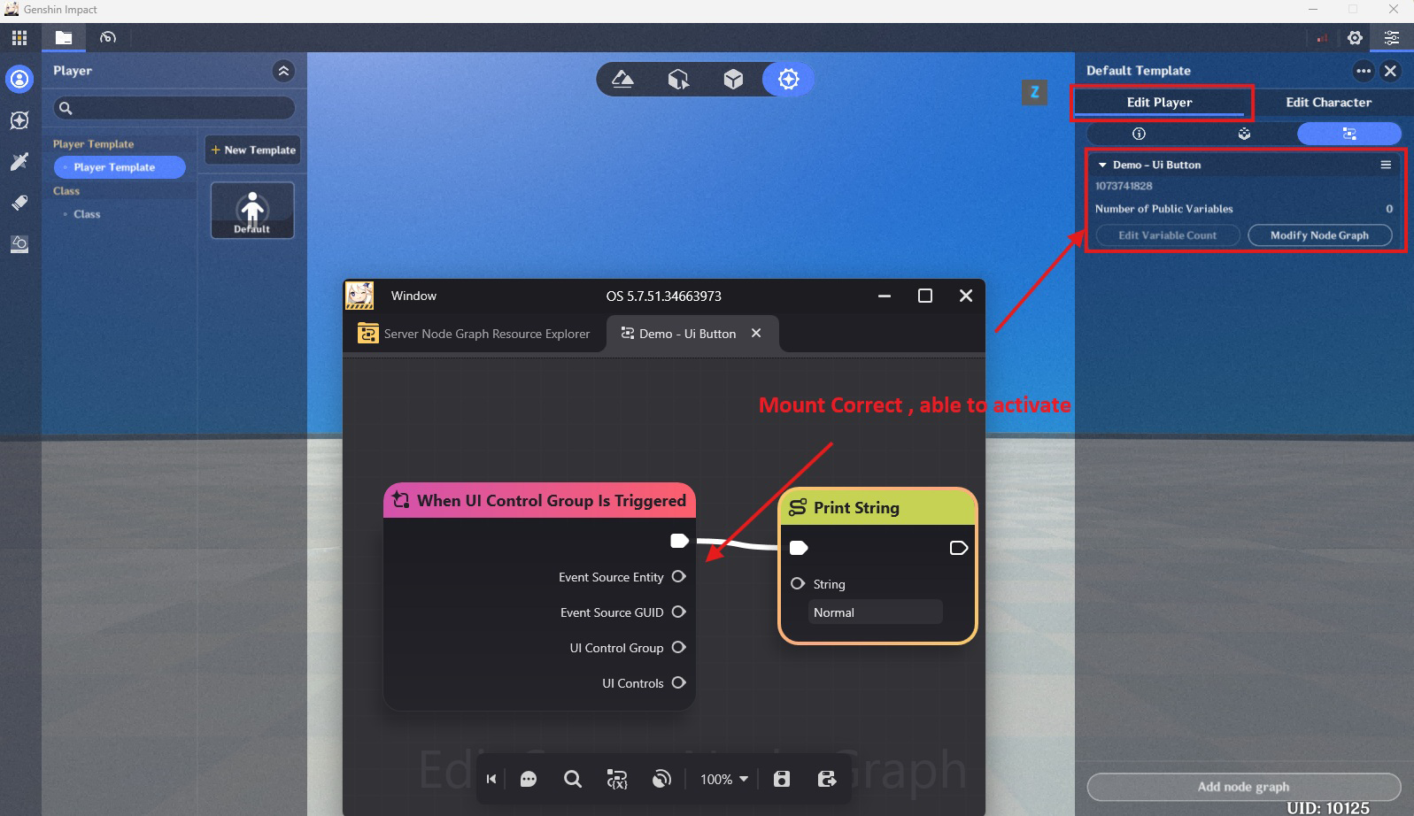 Graph Node Debugging Example Problem 3: Node Graph Mount Object Missing Required Components