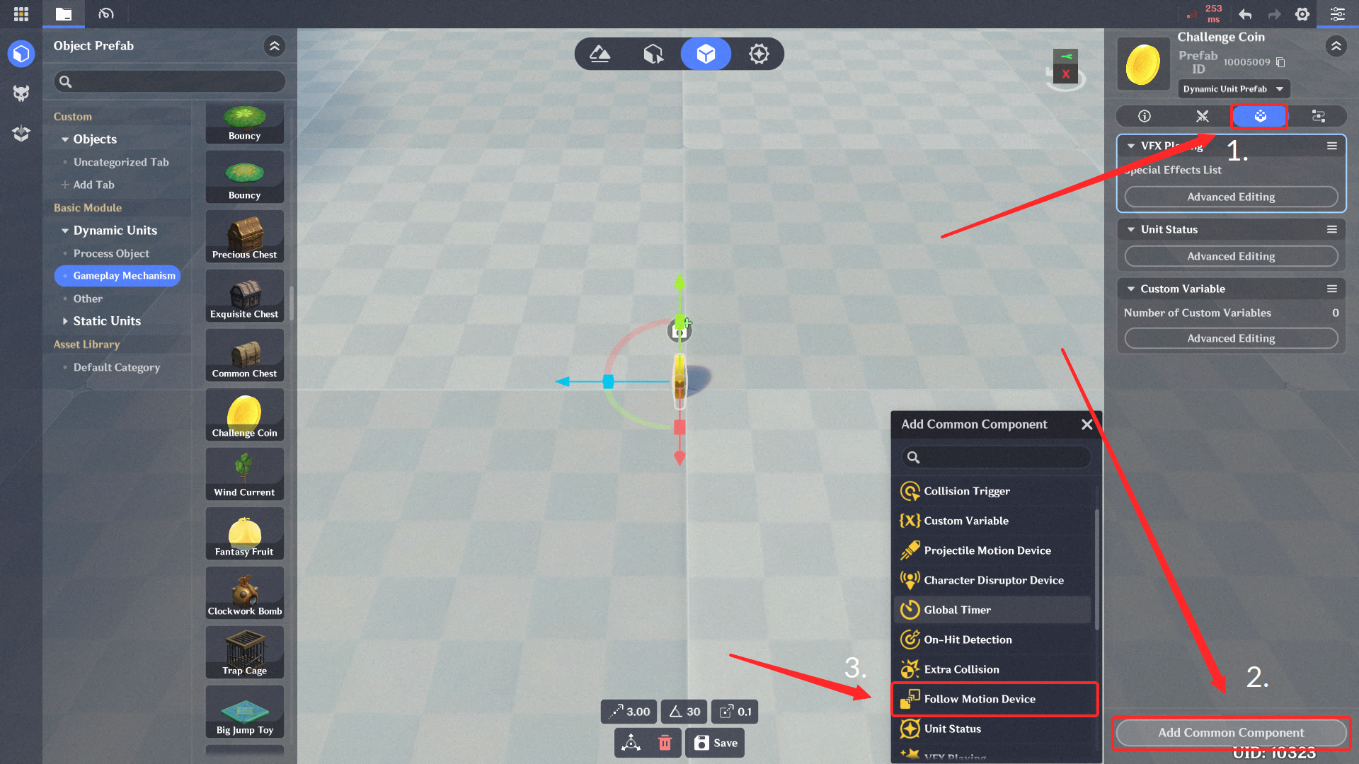 2. Using [In-Game Editor] to Add Triggers