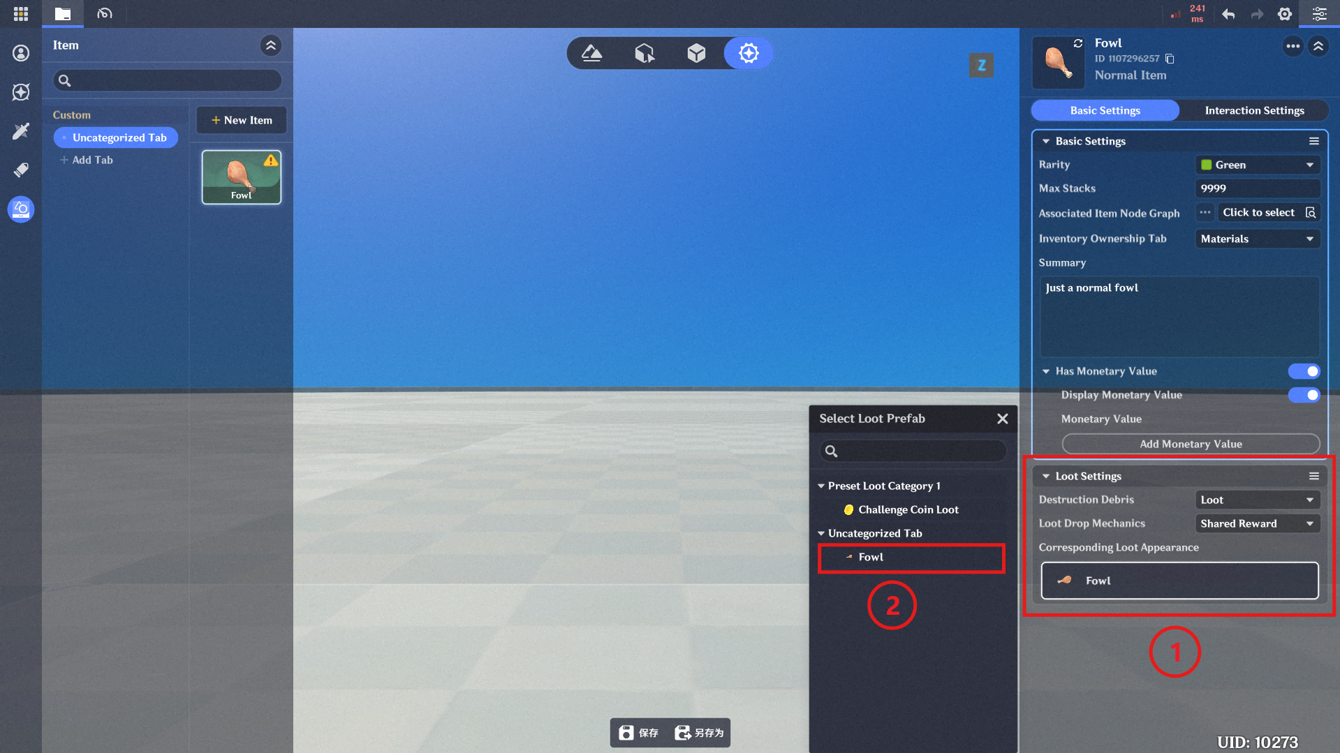 3. [In-Game Editor] Create a Mechanism That Drops Items Upon Destruction