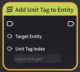 Unit Data Tag Add Unit Tag to Entity