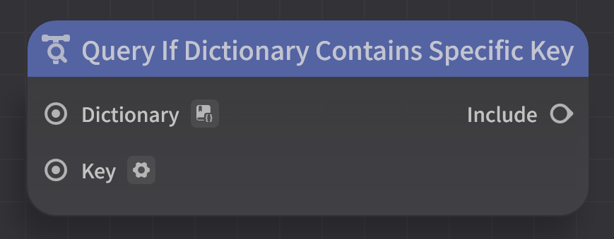 Dictionary Query 2. Query Nodes