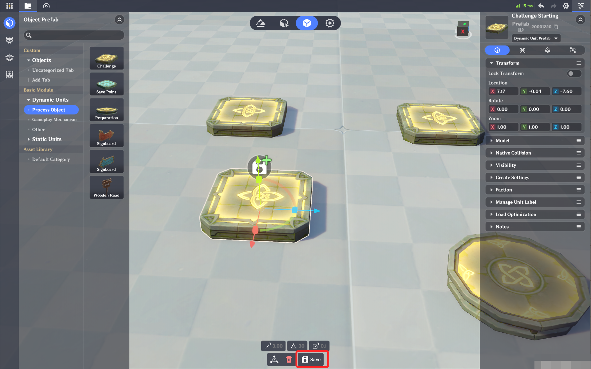 If you are modifying a custom prefab you can click Overwrite and Save ...